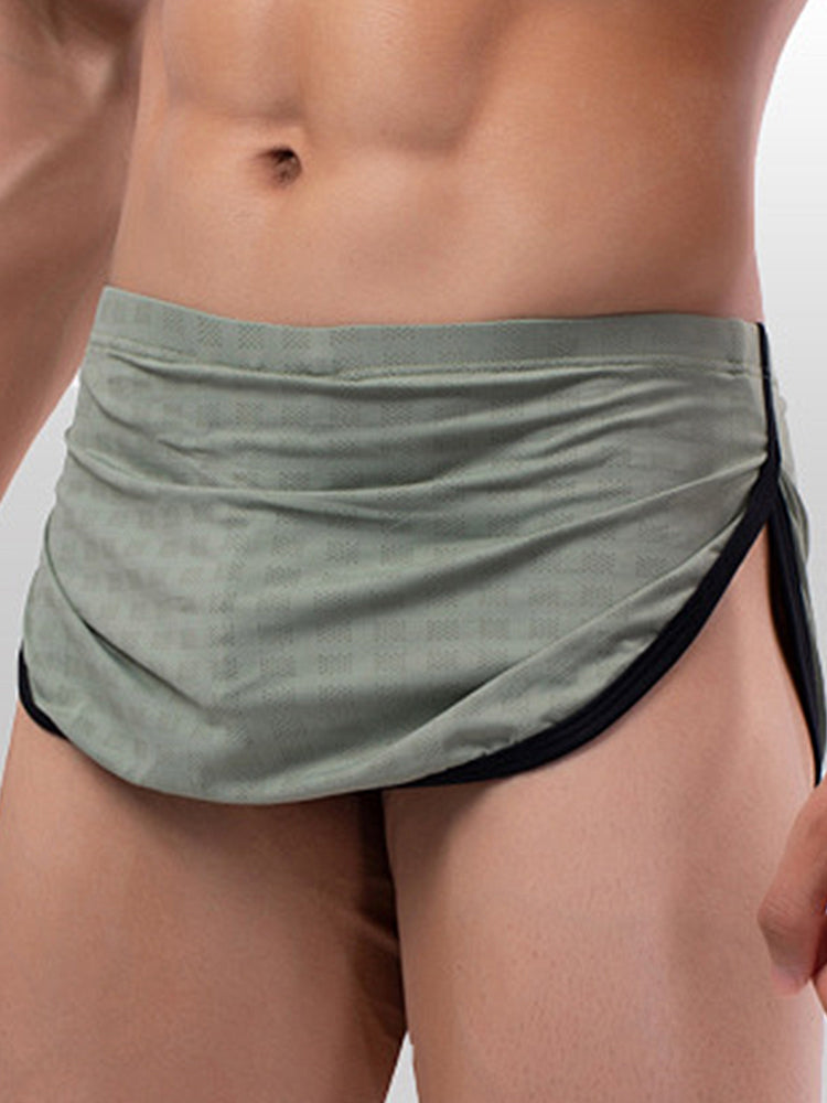 3 Pack Men's Breathable Mesh Full Coverage Trendy Design Soft Boxers | dmunderwear detail image 3