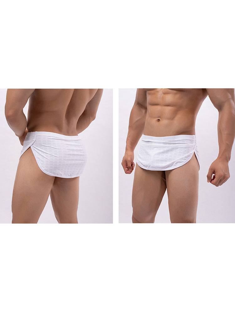 3 Pack Men's Breathable Mesh Full Coverage Trendy Design Soft Boxers | dmunderwear detail image 6