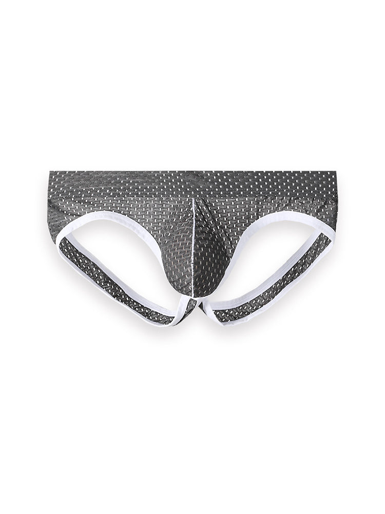 3 Pack Men's Breathable Mesh Ice Silk Sexy Stretch Fit Jockstrap | dmunderwear detail image 17