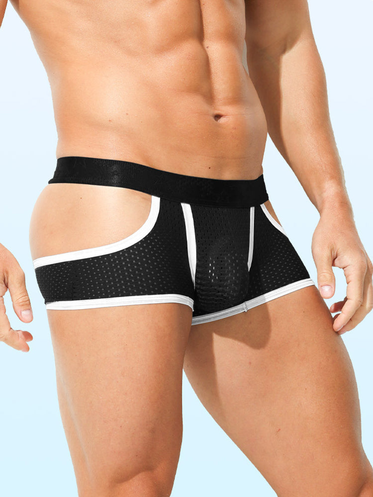 3 Pack Men's Breathable Mesh Lightweight & Airy Supportive Fit Trunks | dmunderwear detail image 5