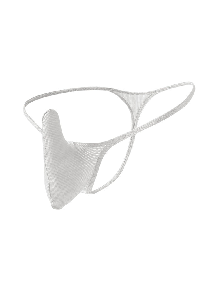 3 Pack Men's Breathable Mesh Sexy Ice Silk Strings | dmunderwear detail image 11