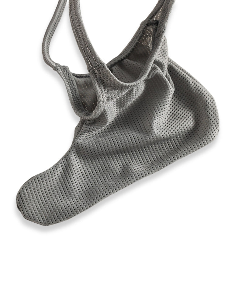 3 Pack Men's Breathable Mesh Sexy Ice Silk Strings | dmunderwear detail image 4