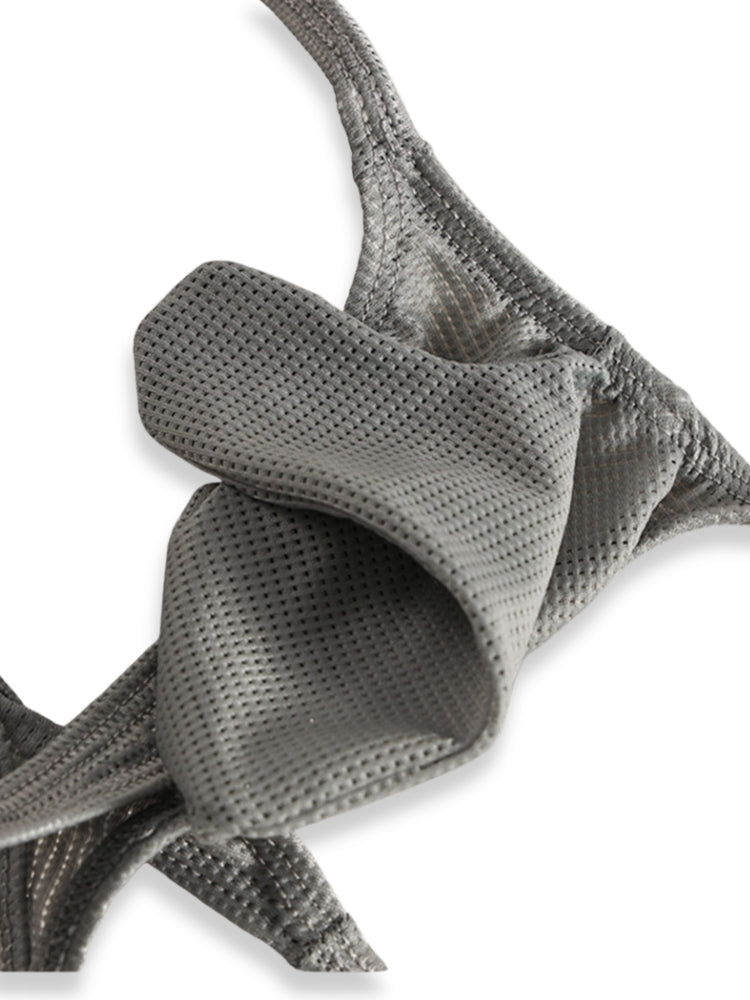3 Pack Men's Breathable Mesh Sexy Ice Silk Strings | dmunderwear detail image 5
