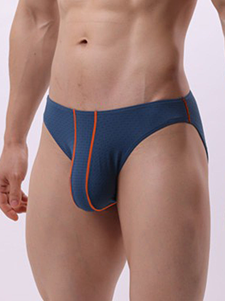 3 Pack Men's Breathable Mesh Sexy Low-Rise Supportive Pouch Bikini | dmunderwear detail image 11