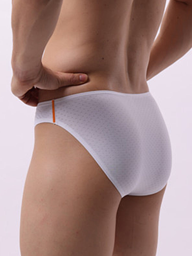 3 Pack Men's Breathable Mesh Sexy Low-Rise Supportive Pouch Bikini | dmunderwear detail image 7