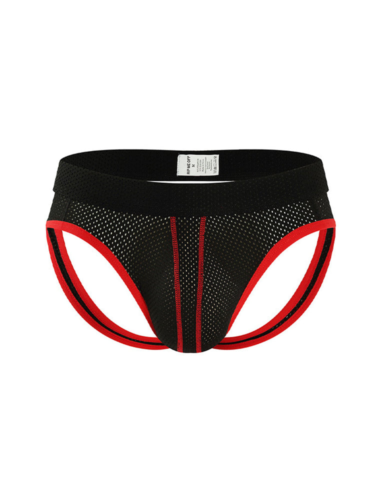 3 Pack Men's Breathable Mesh Sexy Moisture-Wicking 3D Cutting Jockstrap | dmunderwear