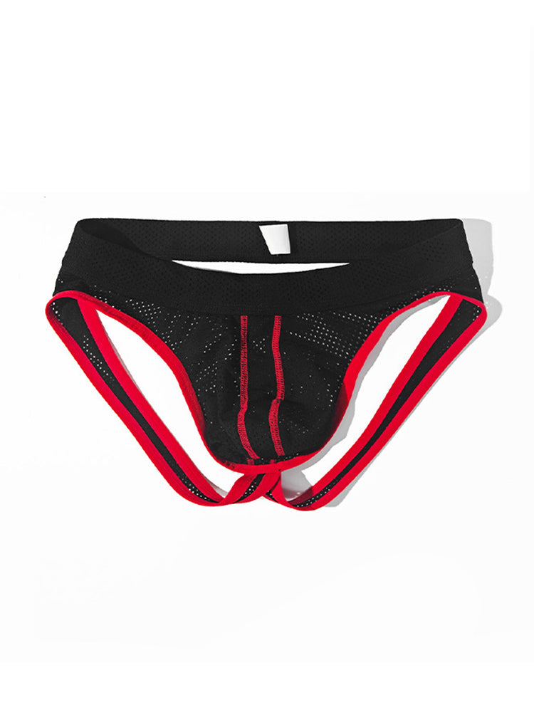 3 Pack Men's Breathable Mesh Sexy Moisture-Wicking 3D Cutting Jockstrap | dmunderwear detail image 14