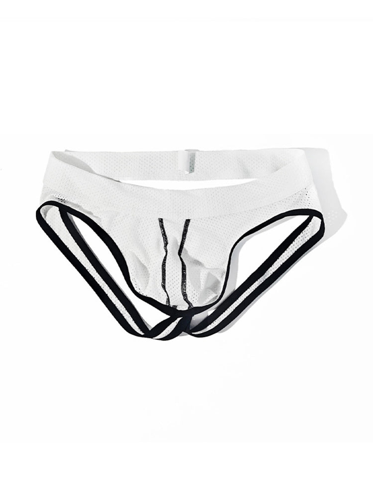 3 Pack Men's Breathable Mesh Sexy Moisture-Wicking 3D Cutting Jockstrap | dmunderwear detail image 15
