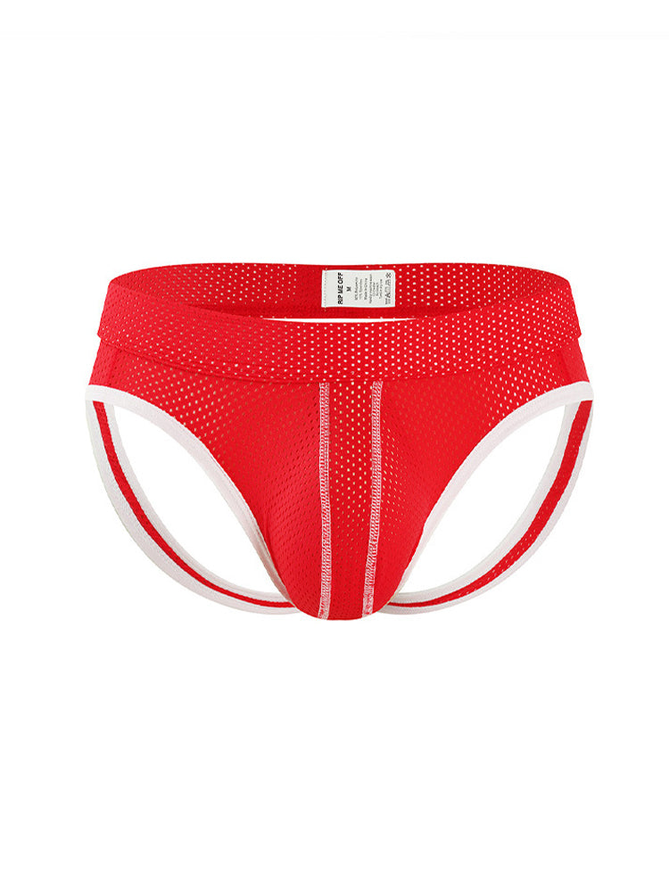 3 Pack Men's Breathable Mesh Sexy Moisture-Wicking 3D Cutting Jockstrap | dmunderwear detail image 17