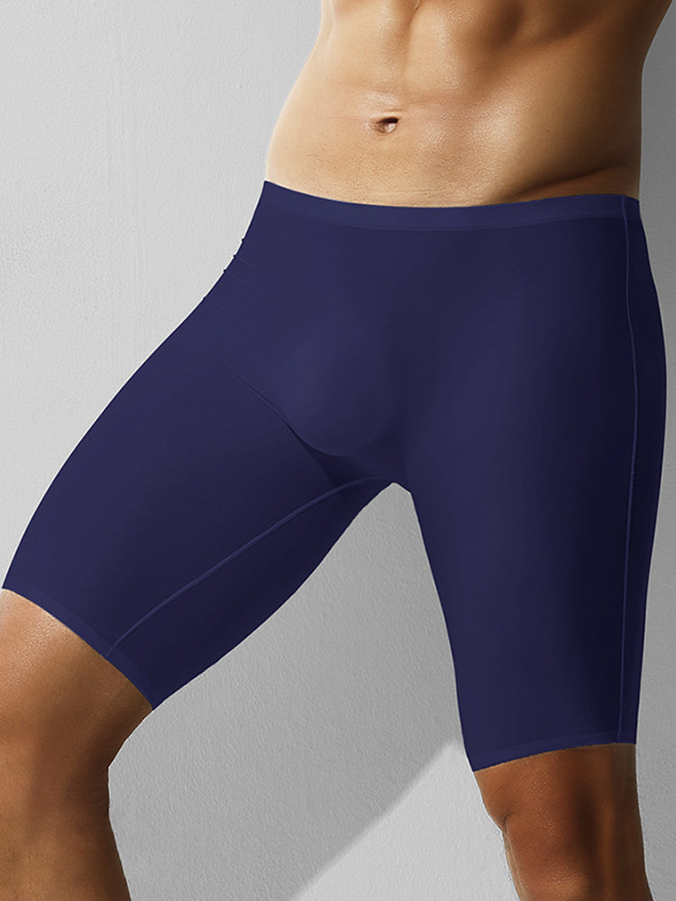 3 Pack Men's Breathable Seamless Mid-Length Boxer Briefs | dmunderwear detail image 13