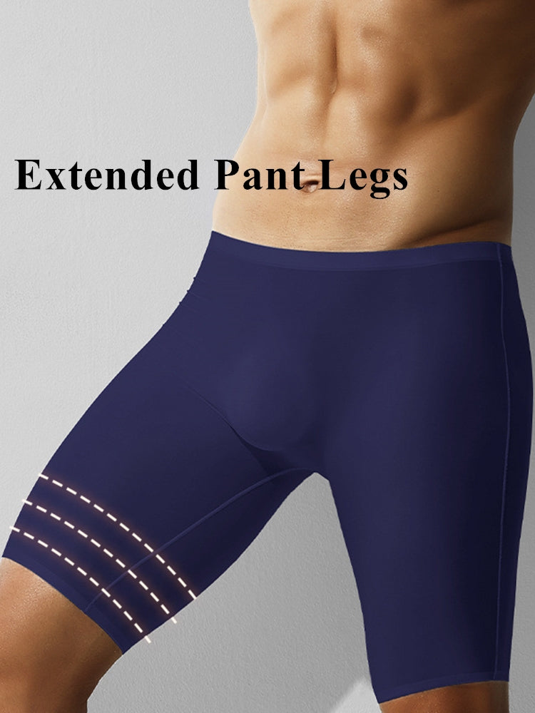 3 Pack Men's Breathable Seamless Mid-Length Boxer Briefs | dmunderwear detail image 8