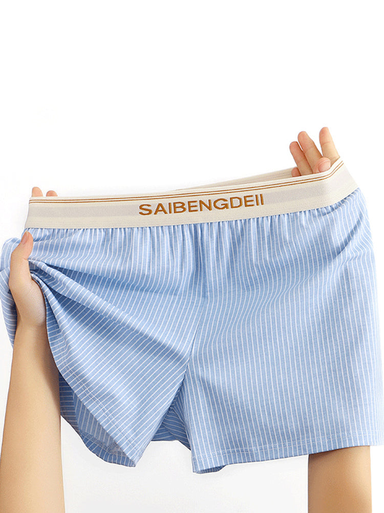 3 Pack Men's Breathable Soft Cotton Loose Fit Tagless & Seamless Boxer Shorts | dmunderwear detail image 15