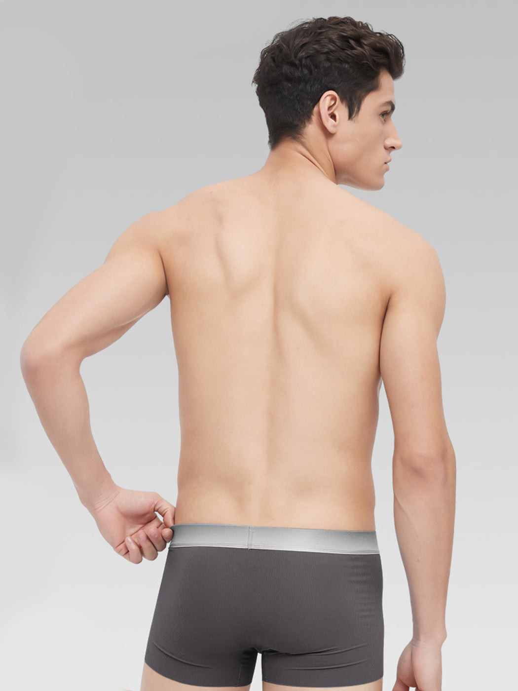 3 Pack Men's Breathable Threaded Fabric Ball Pouch Trunks | dmunderwear detail image 14