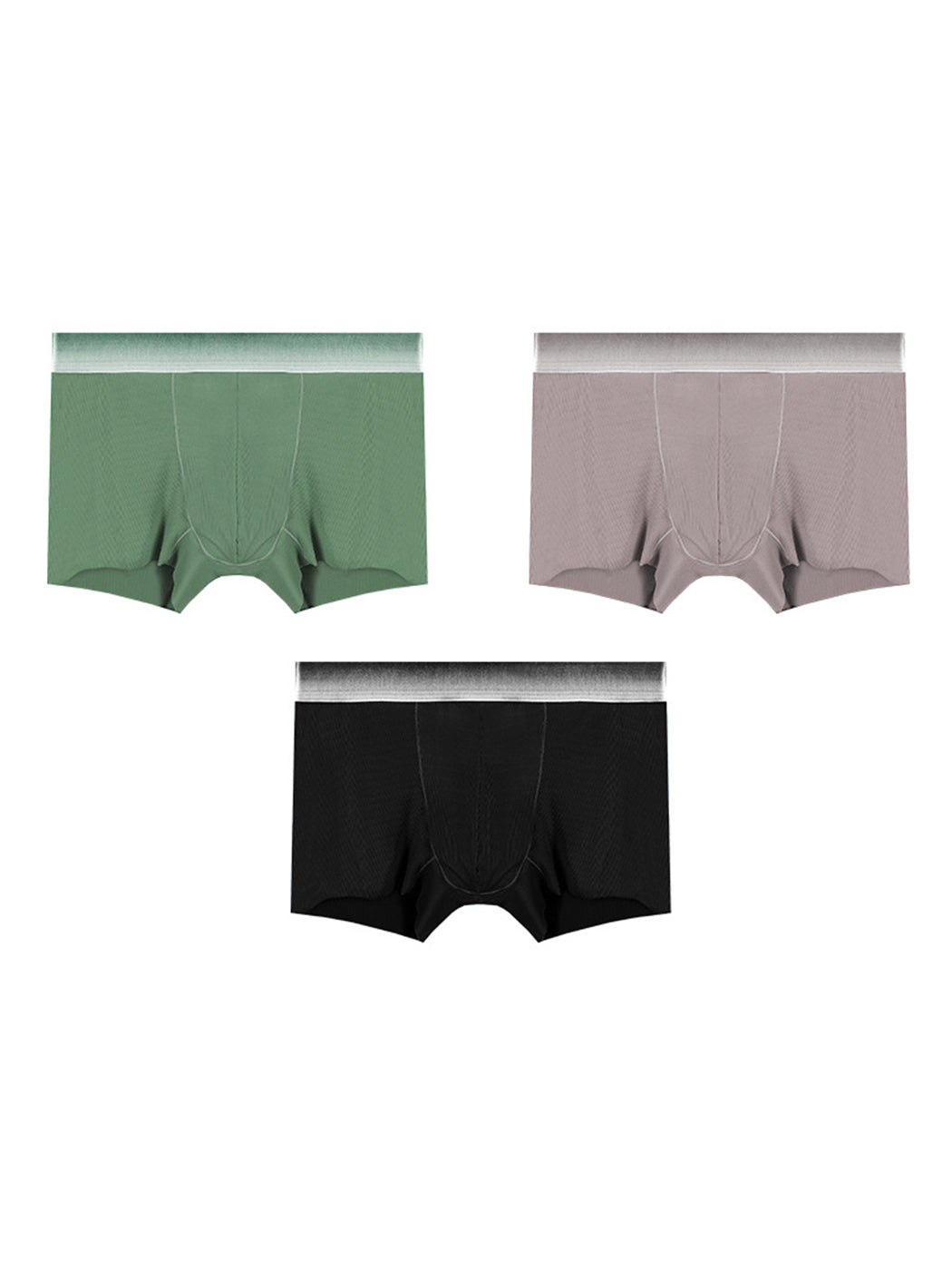 3 Pack Men's Breathable Threaded Fabric Ball Pouch Trunks | dmunderwear detail image 15