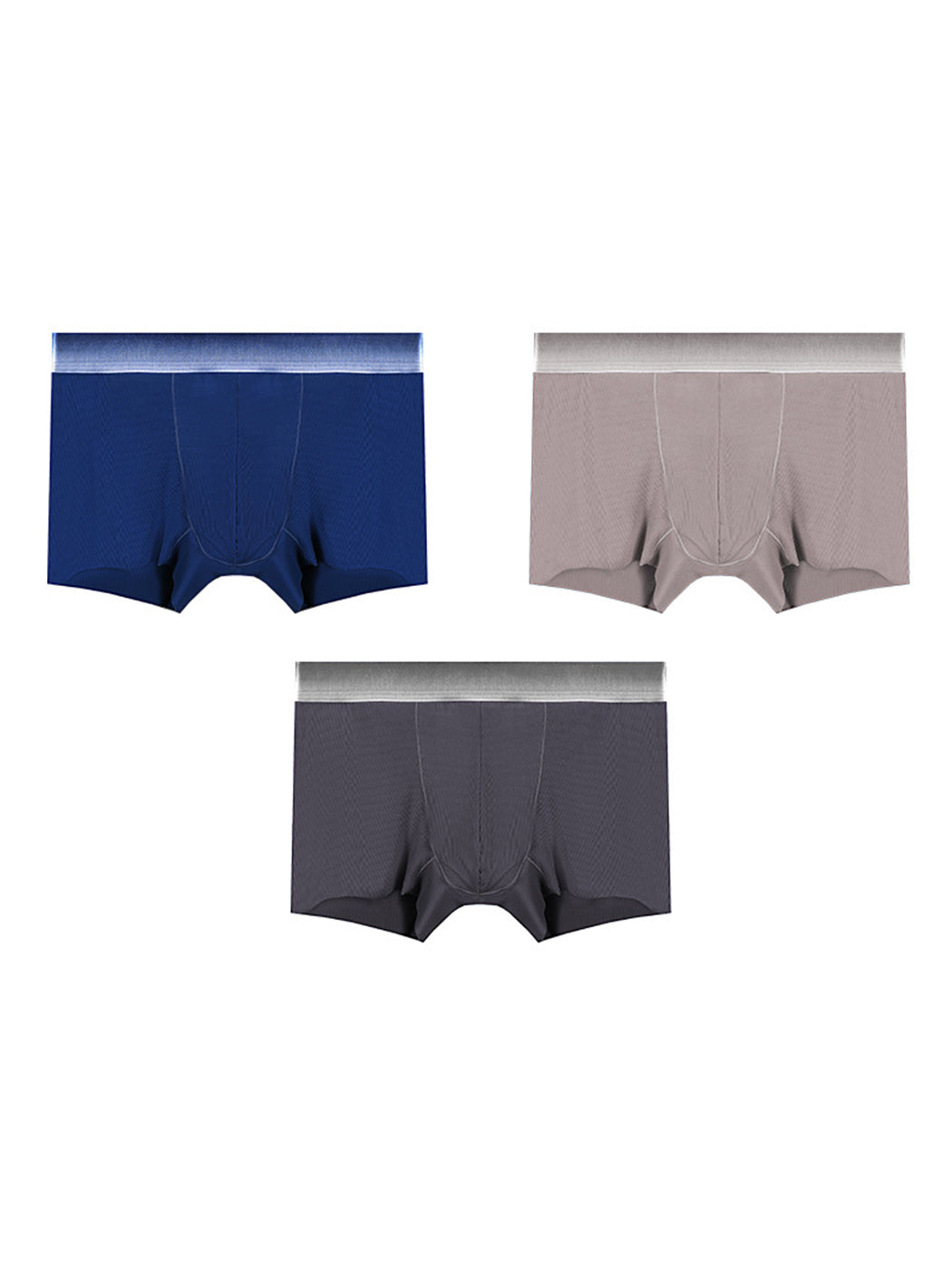 3 Pack Men's Breathable Threaded Fabric Ball Pouch Trunks | dmunderwear detail image 17