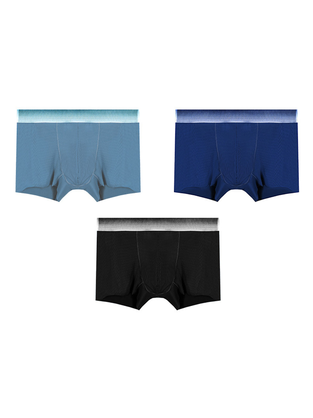 3 Pack Men's Breathable Threaded Fabric Ball Pouch Trunks | dmunderwear detail image 18