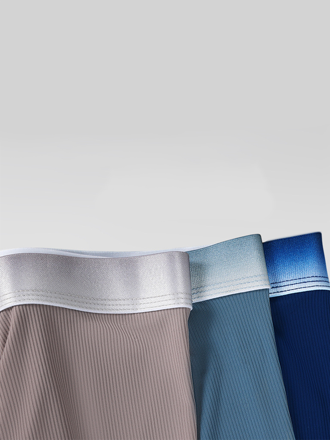 3 Pack Men's Breathable Threaded Fabric Ball Pouch Trunks | dmunderwear detail image 6