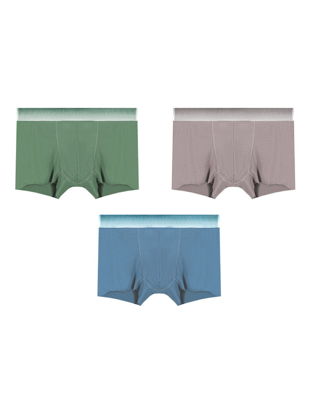 3 Pack Men's Breathable Threaded Fabric Ball Pouch Trunks | dmunderwear detail image 9