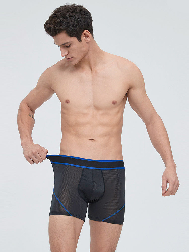 3 Pack Men's Bullet Pouch Sport Running & Chafe Protection Breathable Boxers Briefs | dmunderwear
