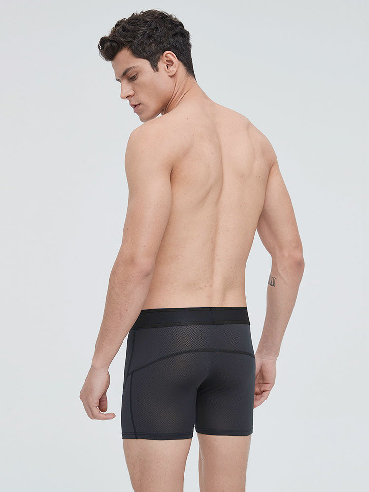 3 Pack Men's Bullet Pouch Sport Running & Chafe Protection Breathable Boxers Briefs | dmunderwear detail image 13