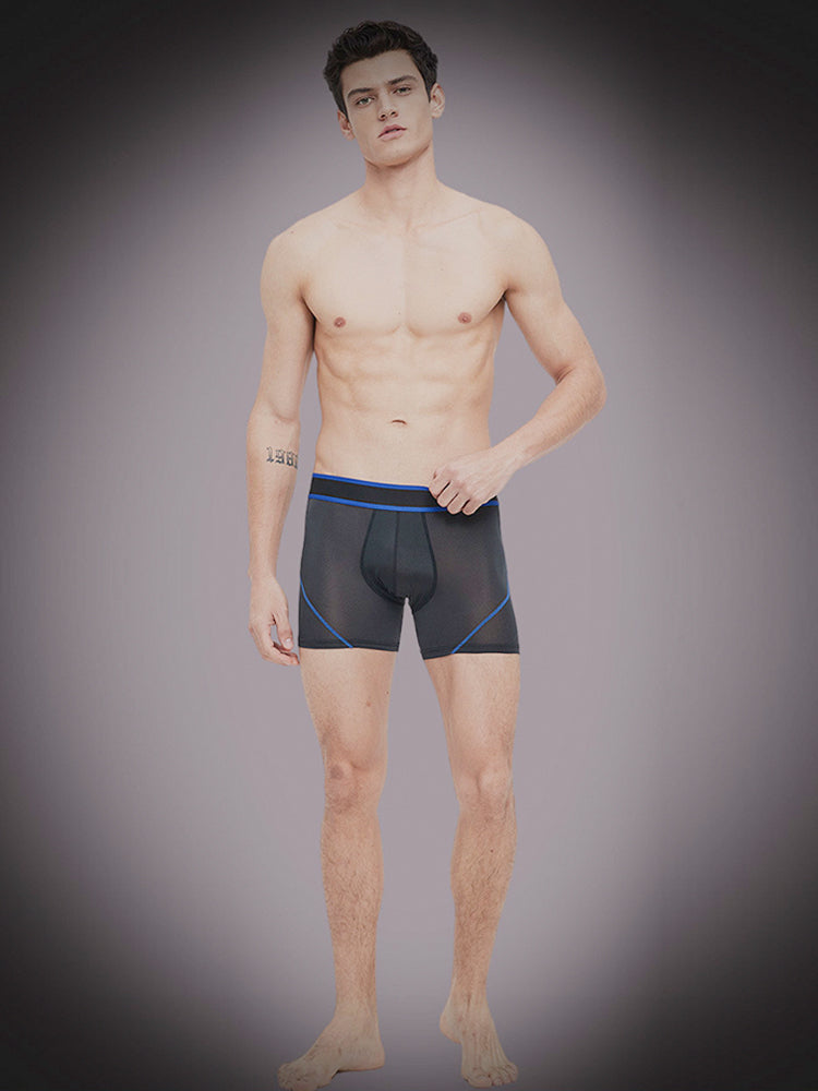 3 Pack Men's Bullet Pouch Sport Running & Chafe Protection Breathable Boxers Briefs | dmunderwear detail image 14