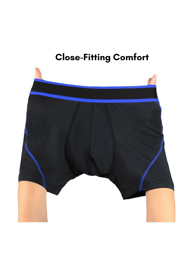 3 Pack Men's Bullet Pouch Sport Running & Chafe Protection Breathable Boxers Briefs | dmunderwear detail image 4