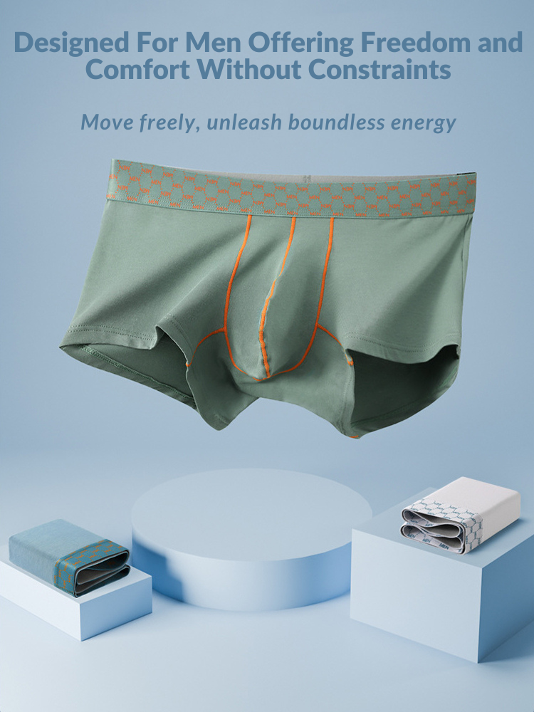 3 Pack Men's Casual Fitness Cotton Trunks | dmunderwear detail image 10