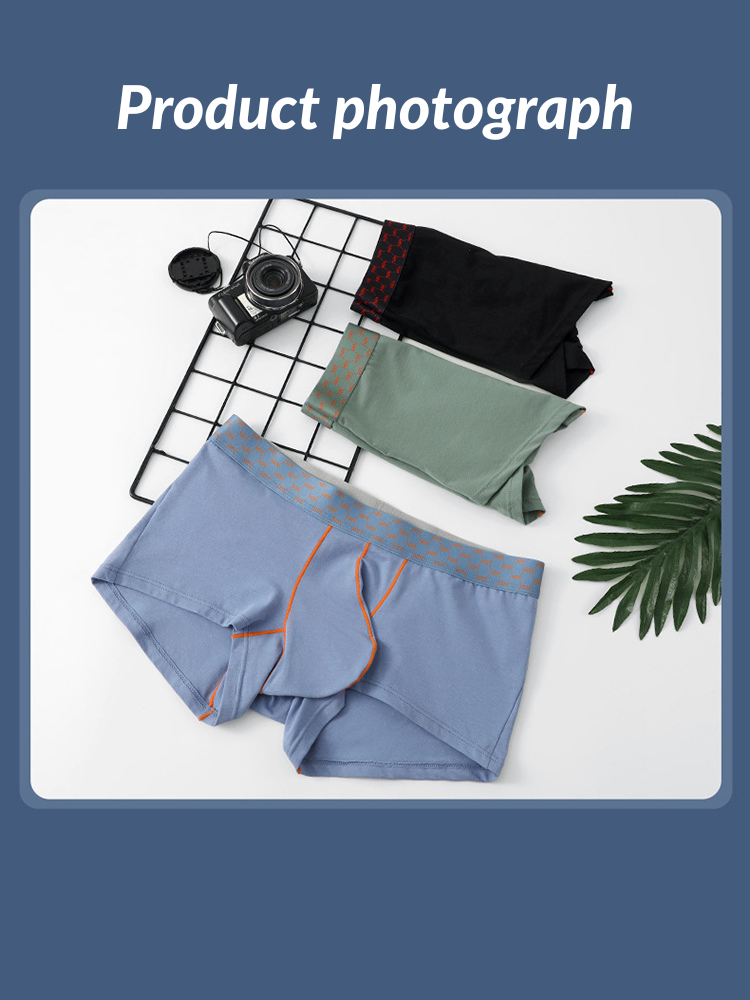 3 Pack Men's Casual Fitness Cotton Trunks | dmunderwear detail image 16