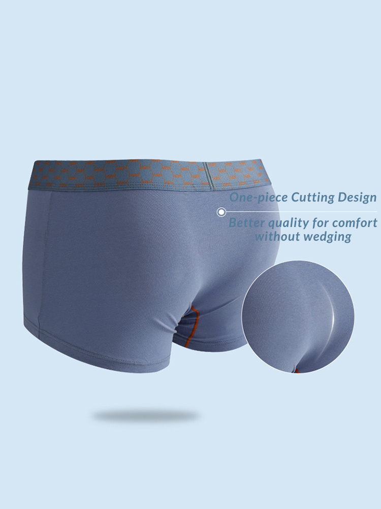 3 Pack Men's Casual Fitness Cotton Trunks | dmunderwear detail image 4
