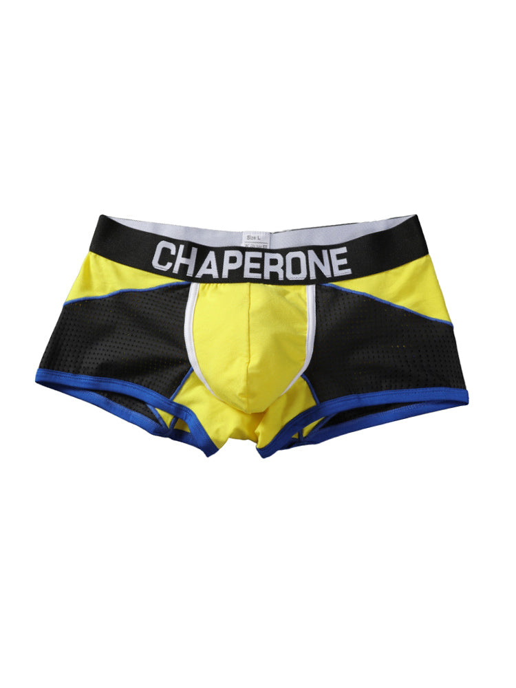 3 Pack Men's Color Block Cotton-Mesh Breathable & Trendy Trunks | dmunderwear detail image 14