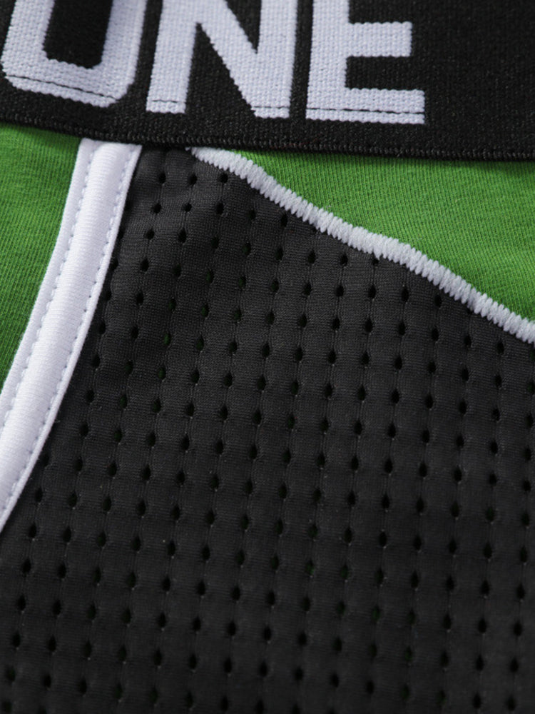 3 Pack Men's Color Block Cotton-Mesh Breathable & Trendy Trunks | dmunderwear detail image 8