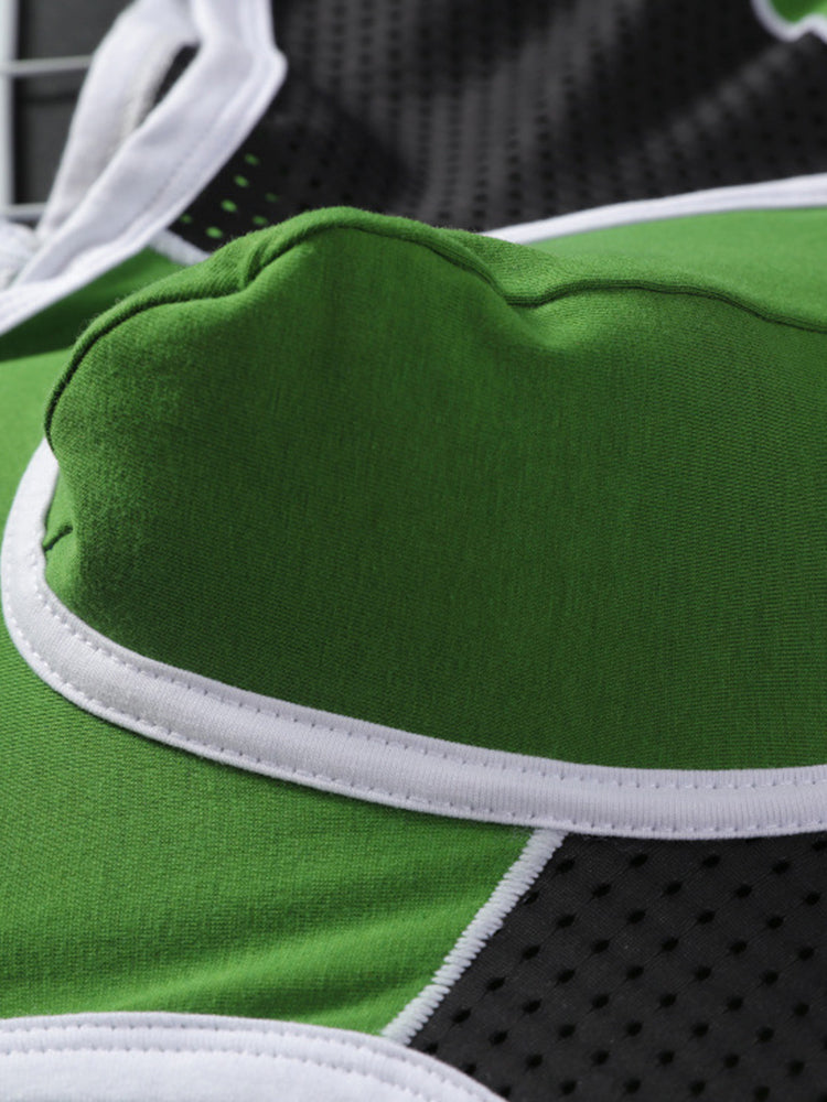 3 Pack Men's Color Block Cotton-Mesh Breathable & Trendy Trunks | dmunderwear detail image 9