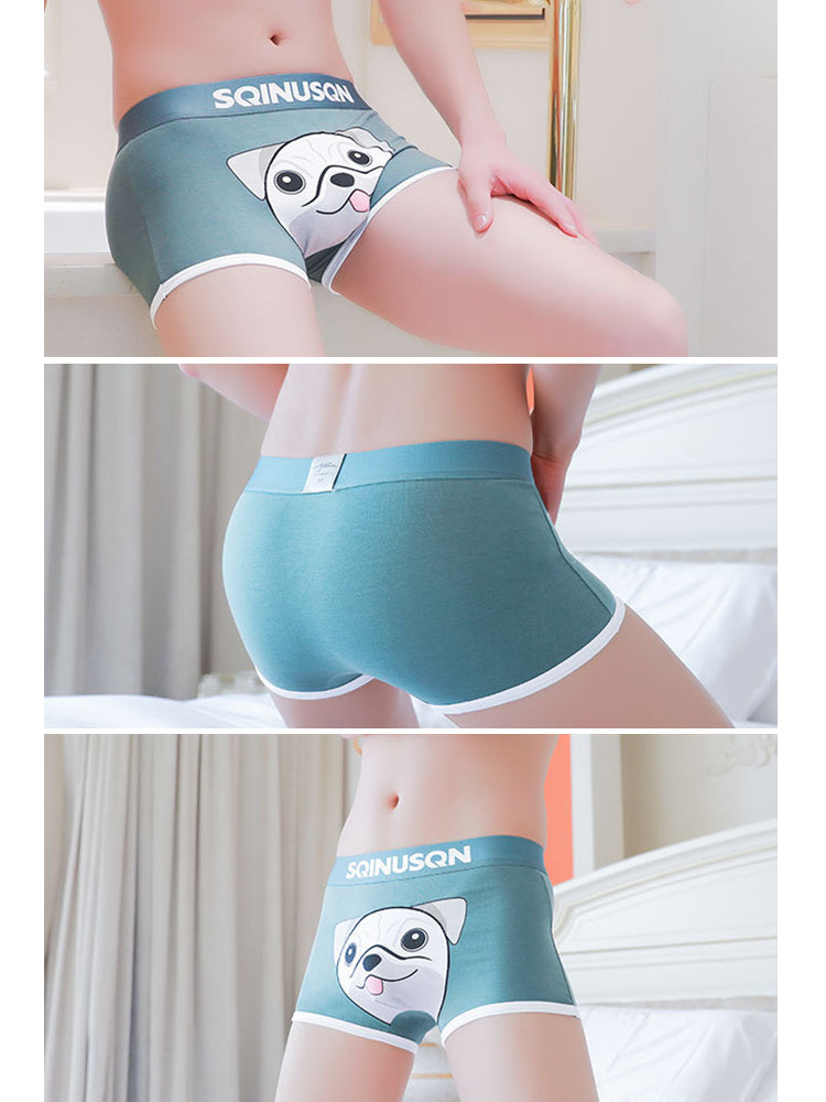 3 Pack Men's Comfortable Cotton Printed Mid-Rise Anti-Chafing Trunks | dmunderwear detail image 17