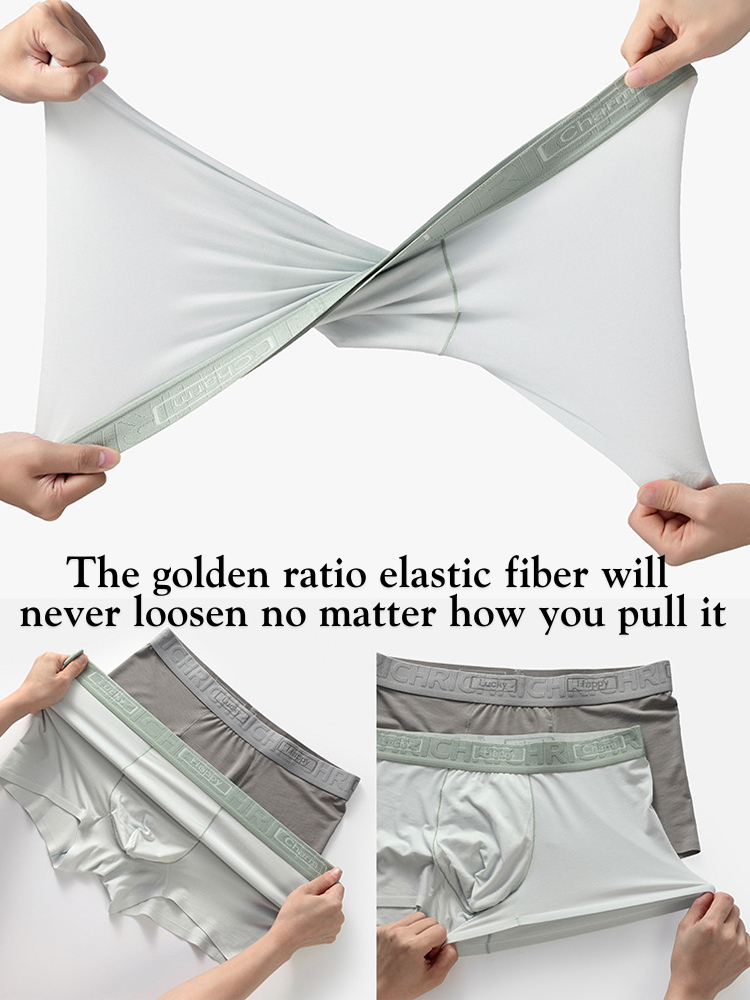 3 Pack Men's Comfy Waistband Anti-Chafing Supportive Pouch Trunks | dmunderwear detail image 12