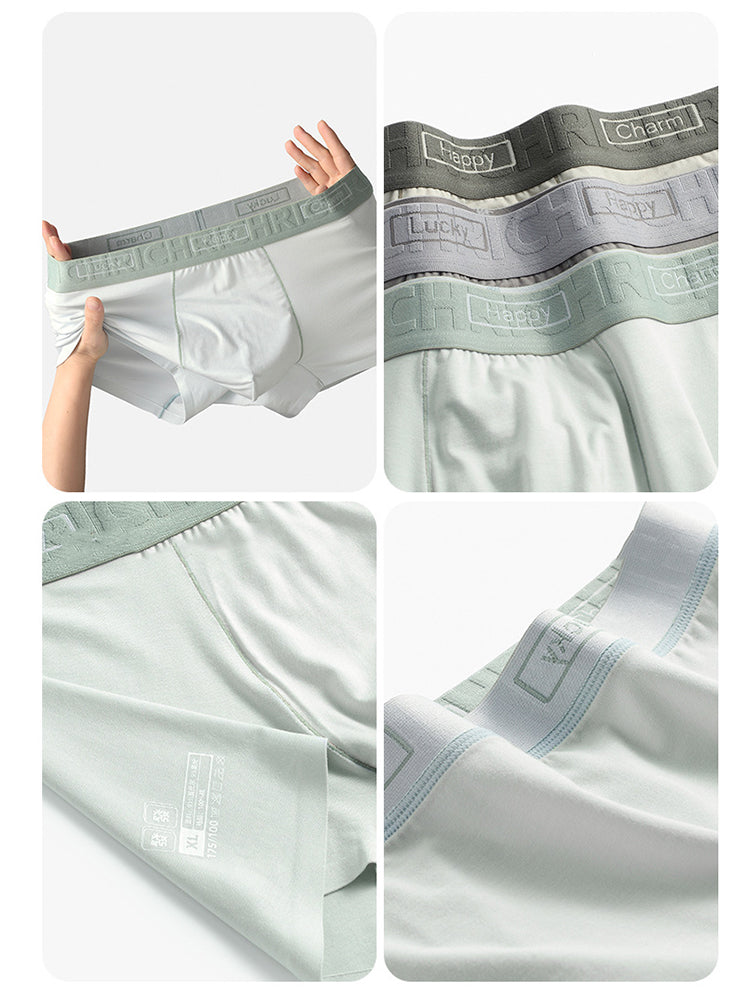 3 Pack Men's Comfy Waistband Anti-Chafing Supportive Pouch Trunks | dmunderwear detail image 15
