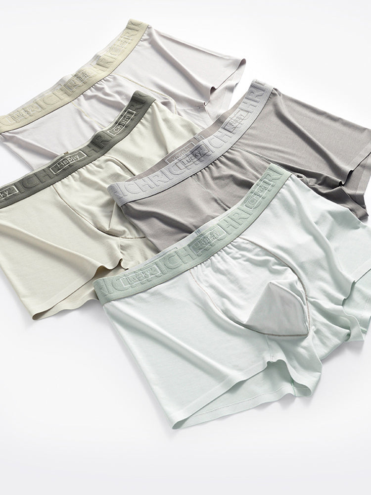 3 Pack Men's Comfy Waistband Anti-Chafing Supportive Pouch Trunks | dmunderwear detail image 16