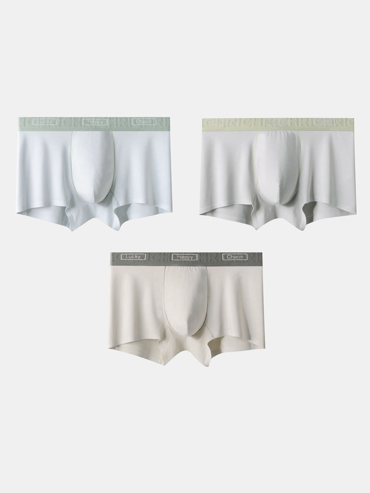 3 Pack Men's Comfy Waistband Anti-Chafing Supportive Pouch Trunks | dmunderwear detail image 2