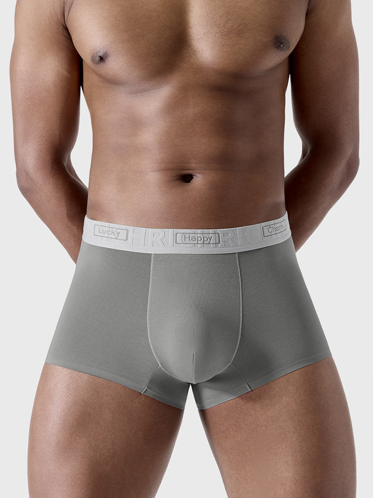 3 Pack Men's Comfy Waistband Anti-Chafing Supportive Pouch Trunks | dmunderwear detail image 6