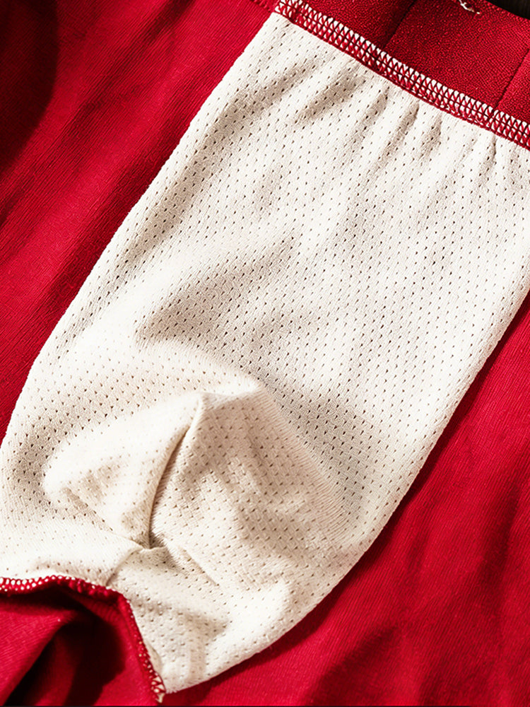 3 Pack Men's Comfy Waistband Mid-Rise Day-Long Comfort Breathable Trunks | dmunderwear detail image 11