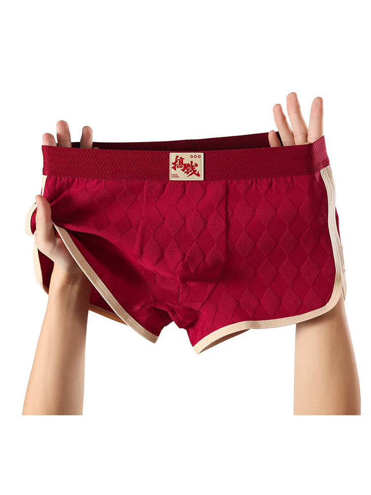 3 Pack Men's Comfy Waistband Mid-Rise Day-Long Comfort Breathable Trunks | dmunderwear detail image 16