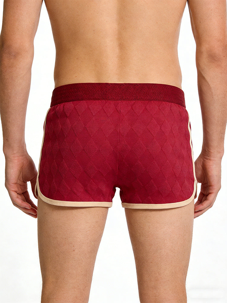 3 Pack Men's Comfy Waistband Mid-Rise Day-Long Comfort Breathable Trunks | dmunderwear detail image 4