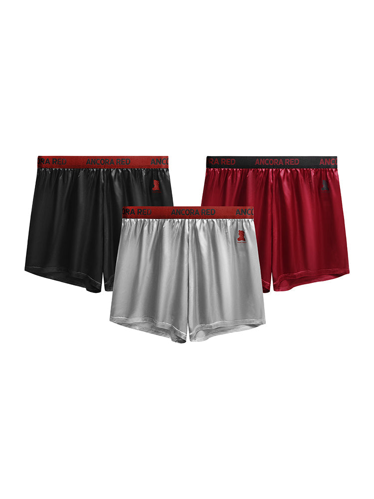 3 Pack Men's Comfy Waistband Odor-Control Ultra-Soft Boxer Briefs | dmunderwear detail image 9