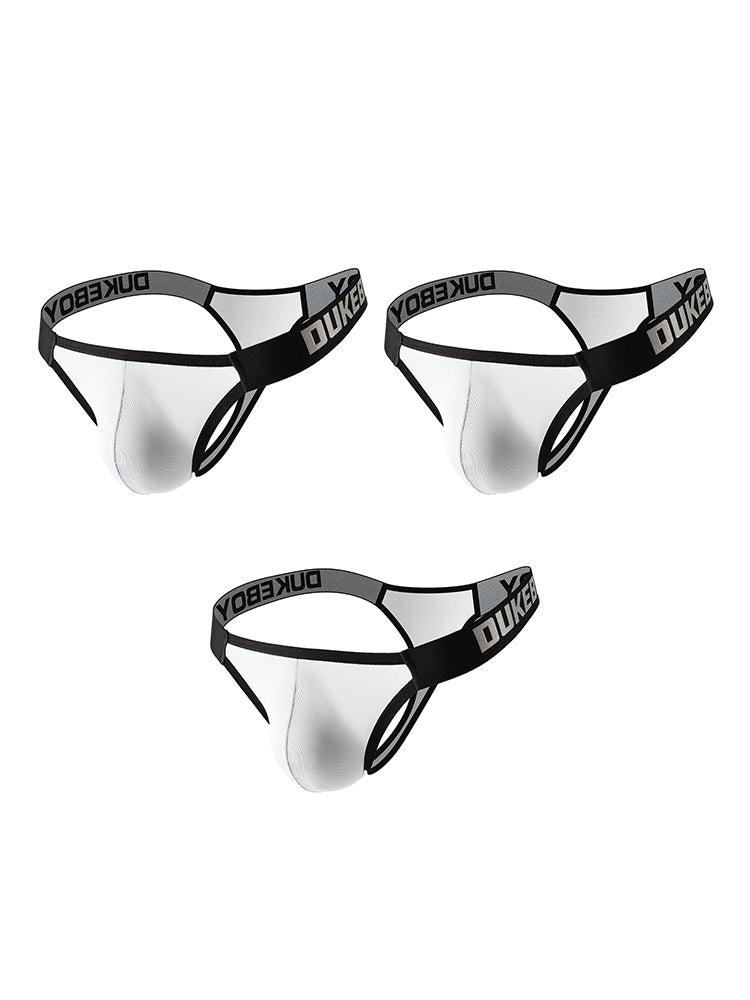 3 Pack Men's Comfy Wide Waistband Breathable Durable Stretch Thongs | dmunderwear detail image 17
