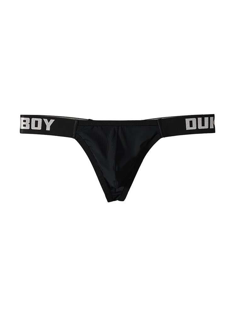 3 Pack Men's Comfy Wide Waistband Breathable Durable Stretch Thongs | dmunderwear detail image 18