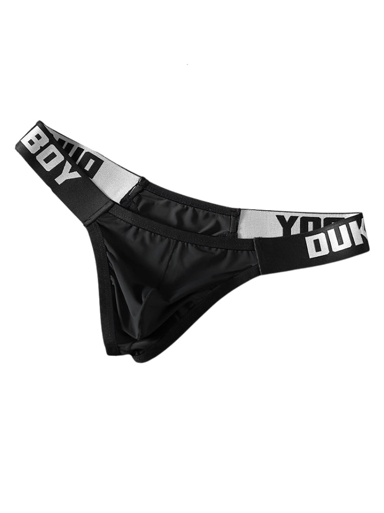 3 Pack Men's Comfy Wide Waistband Breathable Durable Stretch Thongs | dmunderwear detail image 9
