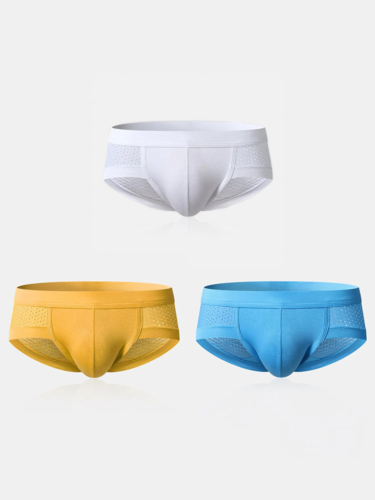 3 Pack Mens Contour Pouch Support Breathable Briefs | dmunderwear detail image 20