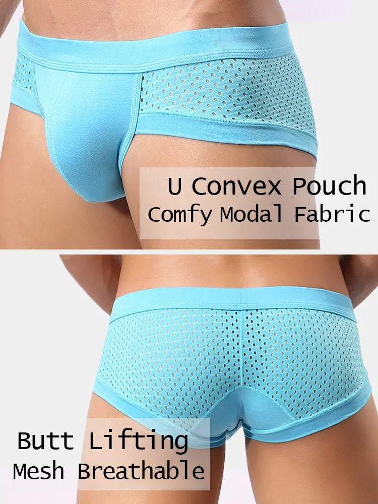 3 Pack Mens Contour Pouch Support Breathable Briefs | dmunderwear detail image 6