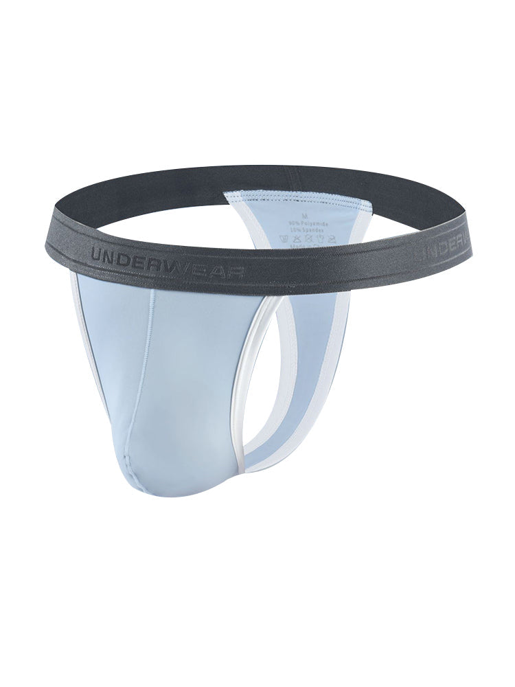 3 Pack Men's Contoured Pouch Ice Silk Thong | dmunderwear