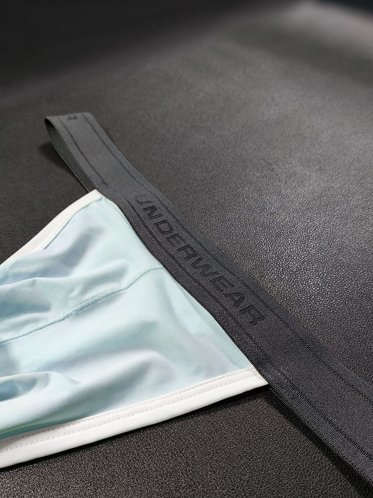 3 Pack Men's Contoured Pouch Ice Silk Thong | dmunderwear detail image 14
