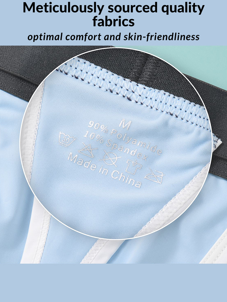 3 Pack Men's Contoured Pouch Ice Silk Thong | dmunderwear detail image 5